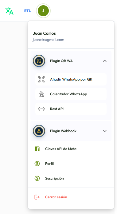 Vinculacion de whatsapp a smsenlinea mediante QR